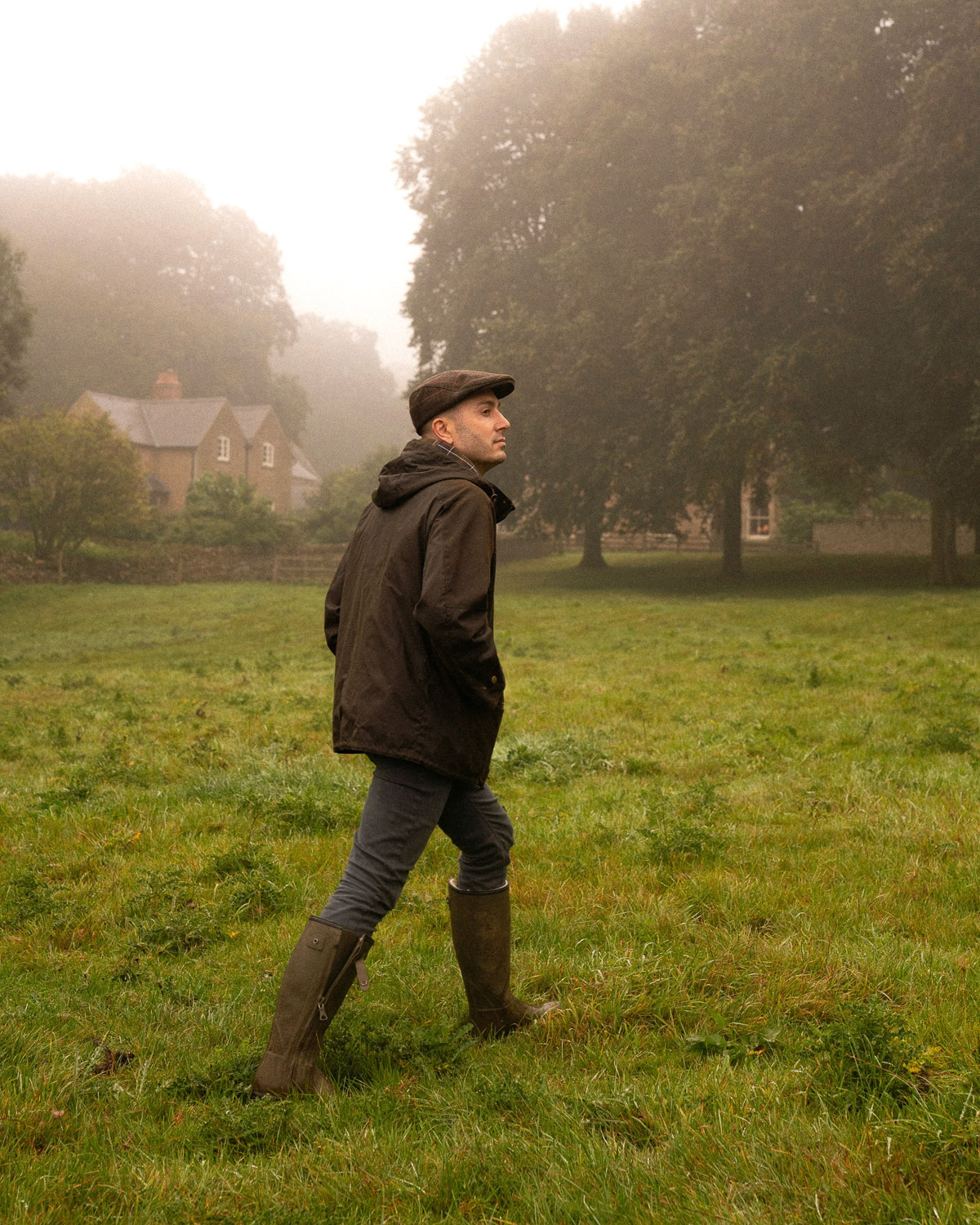 Barbour clothing photoshoot in the British countryside